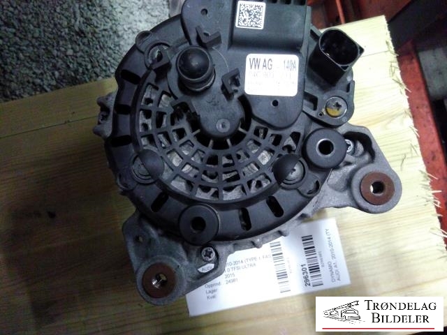 Dynamo til Audi A1 2015-2018 (Type I, Fase 2)  (VW AG|04C 903 023 L|)
