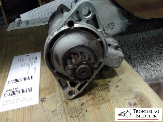 Starter diesel til VW Golf VII 2012-2017 (Fase 1)  (VALEO|02E 911 023T|)