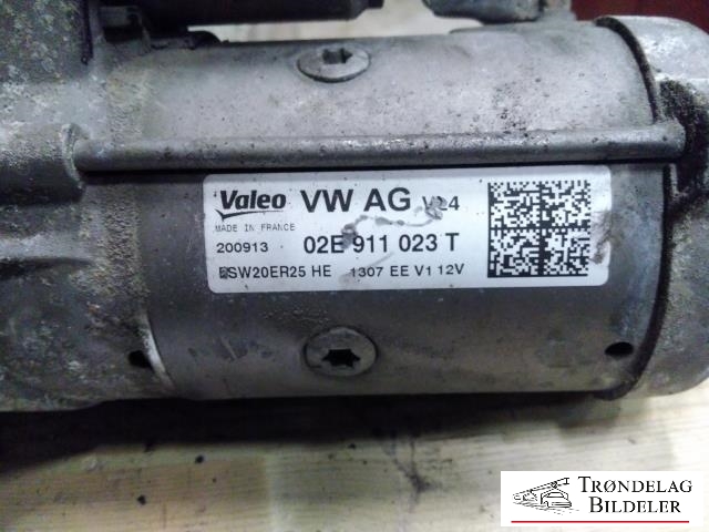 Starter diesel til VW Golf VII 2012-2017 (Fase 1)  (VALEO|02E 911 023T|)
