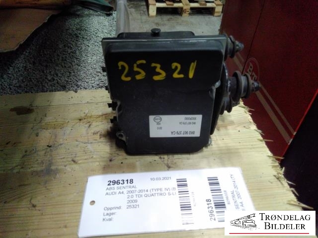 ABS sentral til Audi A4, 2007-2014 (Type IV) (B8) (B8) (8K0 907 379 CA)