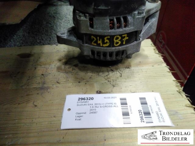 Dynamo til Suzuki SX4 S-CROSS, 2013-->> (Type II)  (3140061M00)