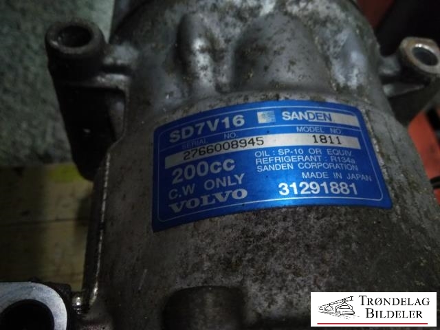 Aircondition kompressor til Volvo C30 2010-2012 (Fase 2)  (SANDEN|)