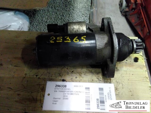 Starter diesel til VW Transporter / Caravelle 2015-2019 (T6) (T6) (VW AG|02M 911 021 A|)