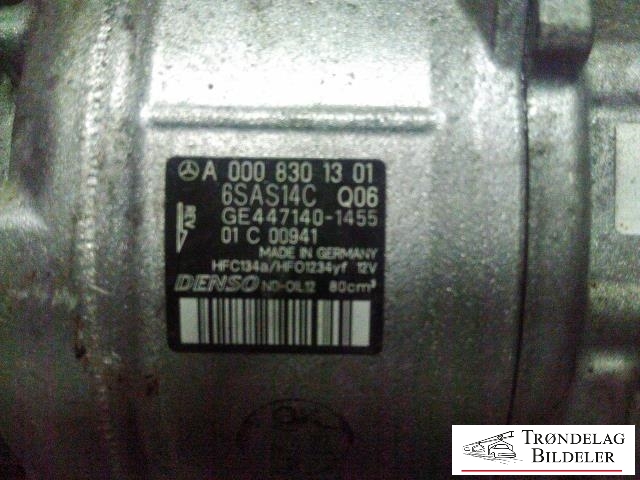 Aircondition kompressor til Mercedes E-Klasse 2016-2023 (W213) (W213) (DENSO|A0008301301|GE447140-1455|6SAS14C)