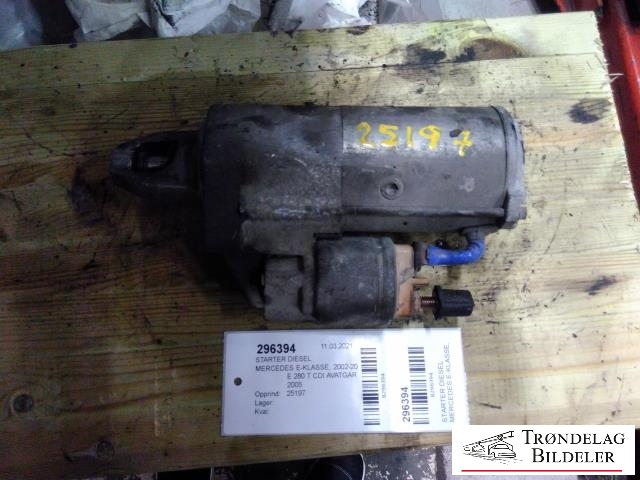 Starter diesel til Mercedes E-Klasse, 2002-2006 (Fase 1) (W211) (W211) (BOSCH|A 005 151 77 01)
