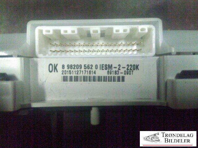 Instrumentpanel til Isuzu D-Max 2012-2017 (Type II, Fase 1)  (8982095620|69183-090T|20151127171614)