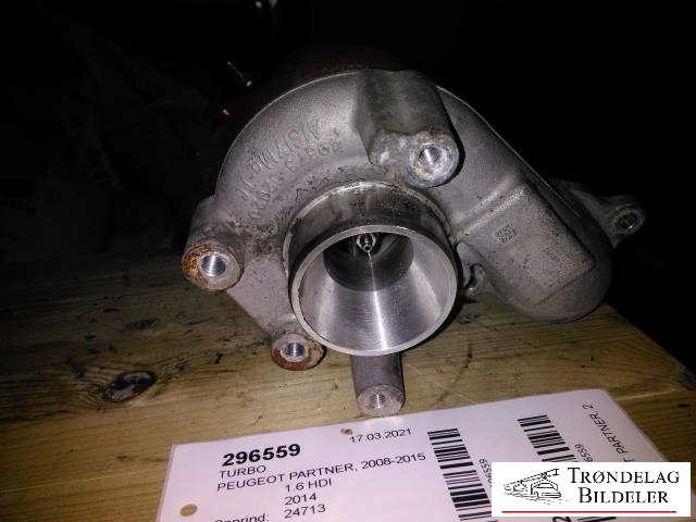 Turbo til Peugeot Partner 2008-2015 (Type II, Fase 1) (0375Q9|0375R0|9673283680|AV6Q-6K682-BB|RMAV6Q6K682BB|1696537|2008128|HVB4937302013|49373-02001|4937302001|49373-02002|4937302002|49373-02003|4937302013)