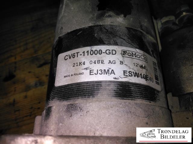 Starter til Ford Focus 2014-2018 (Type III, Fase 2)  (FOMOCO|CV6T-11000-GD|)