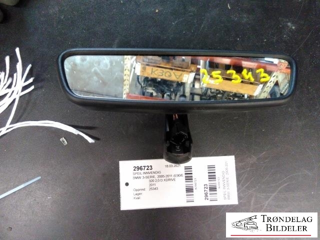 Speil innvendig til BMW 3-Serie 2005-2011 (E90/E91/E92/E93) (E90/E91/E92/E93) (51169134459|)