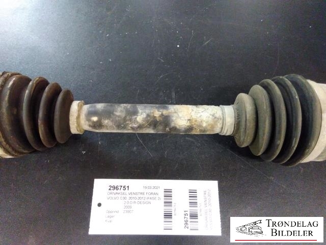 Drivaksel venstre foran, diesel/automat til Volvo C30 2010-2012 (Fase 2)  (VOLVO|P31259794|)