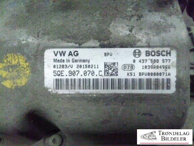 Motor power controller elbil (EPCU/PDM) til VW e-Golf 2014-2017 (Fase 1) (BOSCH|5QE907070C|0437508577|1039R04966)