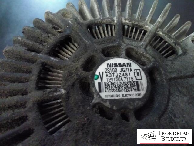 Dynamo diesel til Nissan X-Trail 2007-2014 (T31) (T31) (NISSAN|23100JG71A|23100-JD71A|23100-9120R|A003TJ2481|A003TJ2481ZE|A3TJ2481|A3TJ2481ZE)