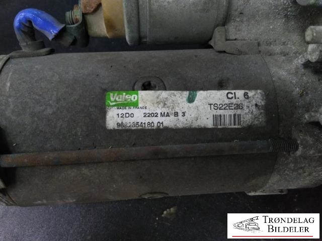 Starter diesel til Peugeot Partner 2008-2015 (Type II, Fase 1) (VALEO|966285418001|13D0 2202 MAB3|)