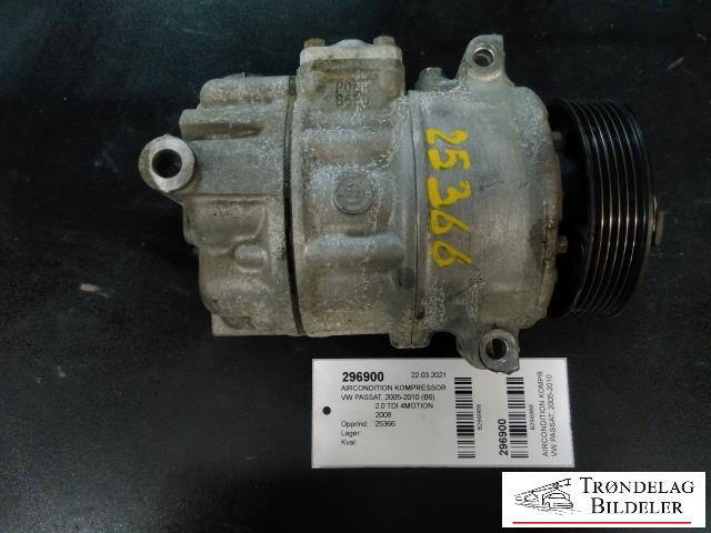 Aircondition kompressor til VW Passat 2005-2010 (B6) (B6) (SANDEN|5Q0820803F|5Q0820803K|890632|5Q0820803D|5Q0820803J|5Q0820803G|1K0820803A|1K0820803B|1K0 820 859 F|1K0 820 859 S|1K0820803L|1K0820803M|5Q0820803M|1K0820803G|1K0820803J|1K0820803K|1K0820803N|1K0820803P|1K0820803Q|1K0820803S|5K0820803|5K0820803A|5K0820803B|5K0820803C|5K0820803D|5K0820803E|5K0820803F|5K0820803G|5K0820803H|5K0820803J|5K0820803K|5N0820803|890633|5N0820803C|1K0 820 808 B|5N0820803H)