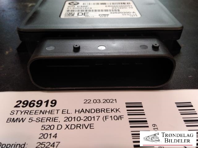 Styreenhet elektrisk parkbrems (EPB - Electric Parking Brake) til BMW 5-Serie 2010-2017 (F10/F11) (F10/F11) (TRW|32620300-A|EB686380001|231220-10)