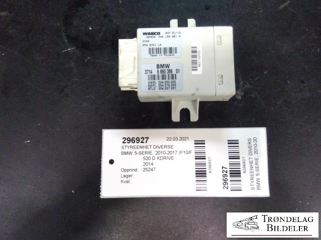 Styreenhet diverse til BMW 5-Serie 2010-2017 (F10/F11) (F10/F11) (WEBACO|3714686038601|)
