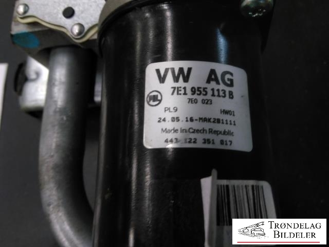 Viskermotor frontrute komplett m/overføring til VW Transporter / Caravelle 2015-2019 (T6) (T6) (VW AG|7E1 955 113 B|)