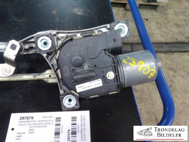 Viskermotor frontrute komplett m/overføring til Volvo C30 2010-2012 (Fase 2) (VOLVO|0390241688|)