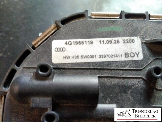 Viskermotor frontrute komplett m/overføring til Audi A6 2011-2014 (Type IV, Fase 1) (C7) (C7) (4G1 955 119|)