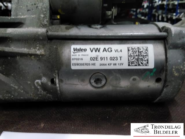 Starter diesel til Škoda Octavia 2013-2016 (Type III, Fase 1)  (VALEO|02E 911 023 T|)