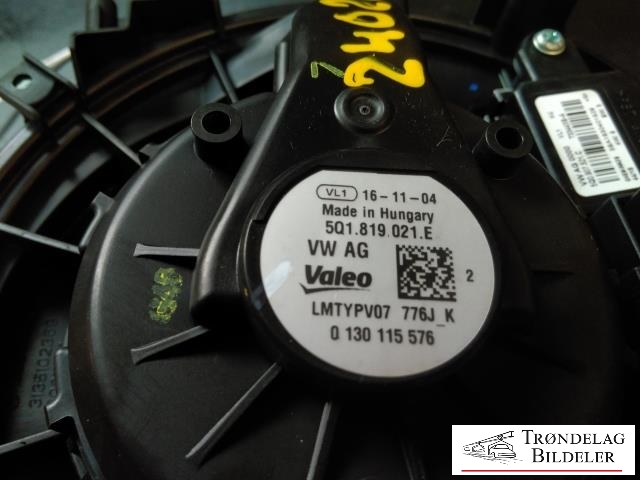 Varmeapparat motor til Audi A3 2016-2020 (Type III, Fase 2)  (VALEO|5Q1 819 021 E|)