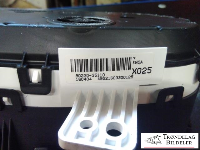 Instrumentpanel til SsangYong Tivoli 2016-->>  (80220-35110|)
