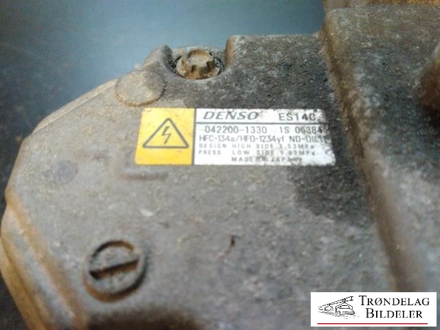 Aircondition kompressor til Toyota Auris 2013-2015 (Type II, Fase 1)  (DENSO|042200-1330|)