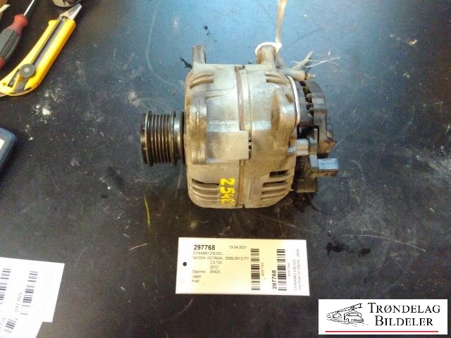Dynamo diesel til Škoda Octavia 2009-2013 (Type II, Fase 2) (BOSCH|06F 903 023F|)