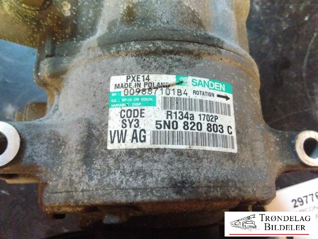 Aircondition kompressor til Škoda Octavia 2009-2013 (Type II, Fase 2)  (SANDEN|5Q0820803F|5Q0820803K|890632|5Q0820803D|5Q0820803J|5Q0820803G|1K0820803A|1K0820803B|1K0820803H|1K0820803K|1K0 820 859 S|1K0820803M|5Q0820803M|5Q0 820 803 C|1K0820803J|1K0 820 859 T|1K0820803N|1K0820803P|1K0820803Q|1K0820803S|5K0820803|5K0820803A|5K0820803B|5K0820803C|5K0820803D|5K0820803E|5K0820803F|5K0820803G|5K0820803H|5K0820803J|5K0820803K|5N0820803|5N0820803A/B|5N0820803C|5N0820803D|5N0820803H)
