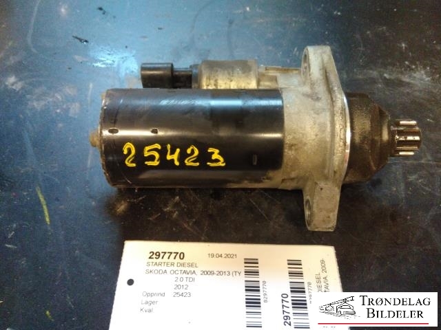 Starter diesel til Škoda Octavia, 2009-2013 (Type II, Fase 2)  