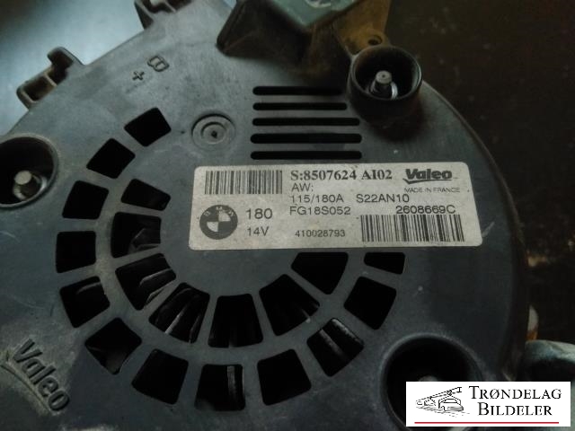 Dynamo diesel til BMW 3-Serie 2005-2011 (E90/E91/E92/E93) (E90/E91/E92/E93) (VALEO|8507624A103|)