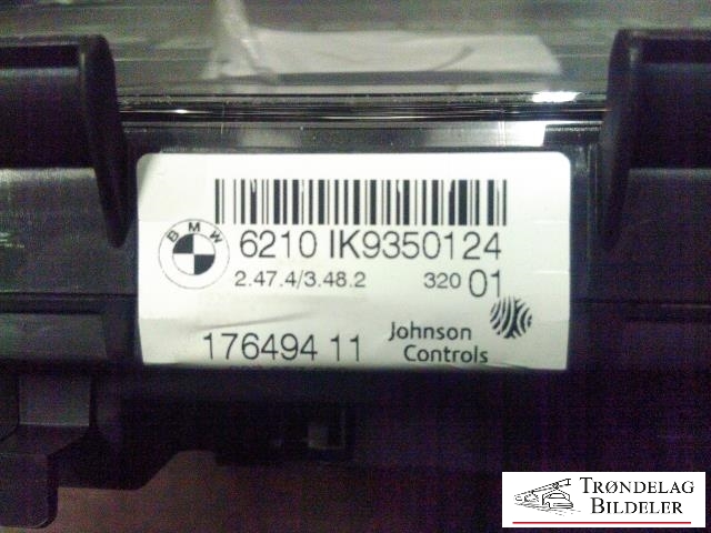 Instrumentpanel til BMW 1-Serie 2011-2015 (Fase 1) (F20/F21) (F20/F21) (6210IK9350124|17649411|)