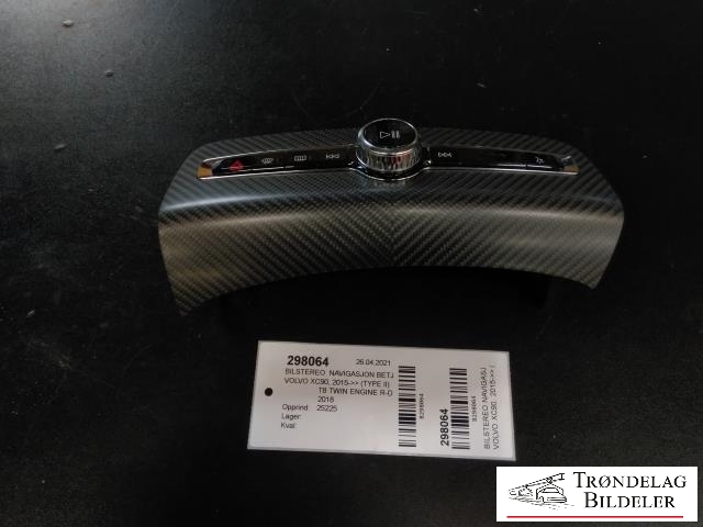 Bilstereo navigasjon betjeningspanel til Volvo XC90 2015-2025 (Type II) (VOLVO|31417193|)