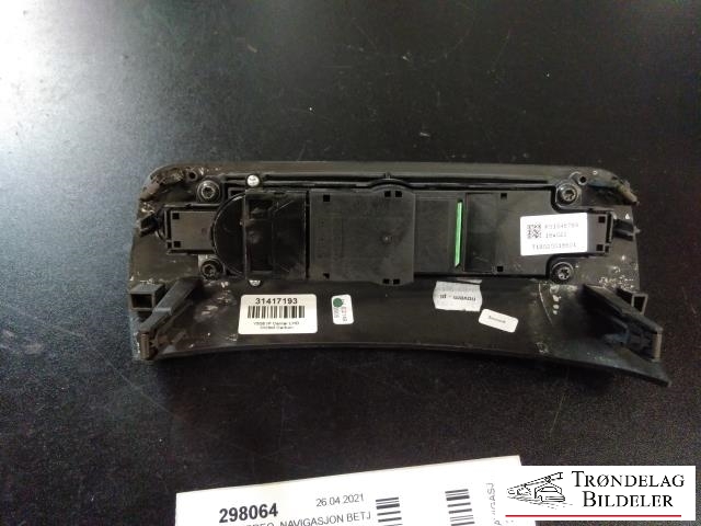 Bilstereo navigasjon betjeningspanel til Volvo XC90 2015-2025 (Type II) (VOLVO|31417193|)