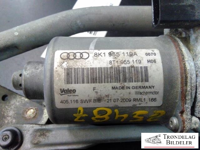 Viskermotor frontrute til Audi A4, Allroad 2009-2016 (Type I) (B8) (B8) (VALEO|8K1 955 119A|)