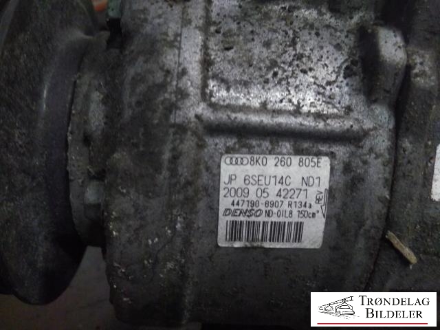 Aircondition kompressor til Audi A4, Allroad 2009-2016 (Type I) (B8) (B8) (DENSO|8K0260805|8K0260805L|6SEU14C|447150-1453|89052|4E0.260.805 J|4F0.260.805 G|4F0.260.805 I|4F0.260.805 J|4F0.260.805 M|4F0.260.805 S|4F0260805AA|4F0260805AC|4F0260805AE|4F0260805AG|4F0260805AL|4F0260805AN|ACP495|8E0260805BP|8E0260805BQ|8E0260805BR|8E0260805BS|8E0260805CB|4F0260805P|447190-6442|4F0260805I|4F0260805AP|4F0260805N|4F0260805S|4E0260805J|4F0260805G|4F0260805J|4F0260805M)