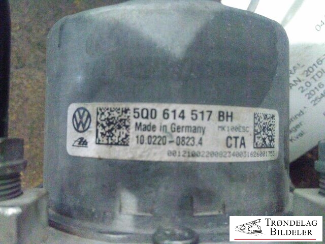 ABS sentral til VW Tiguan 2016-2020 (Type II, Fase 1) (ATE|10091603823|5Q0614517BH|)
