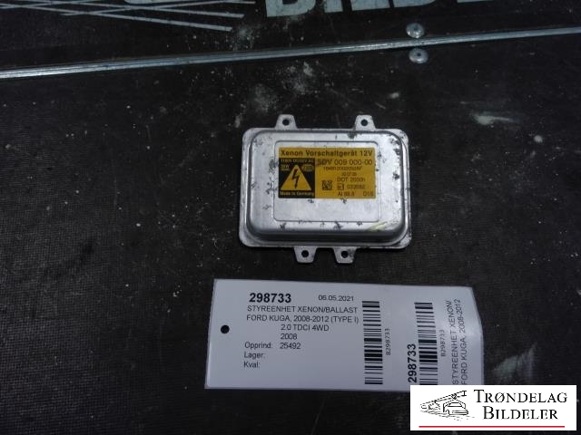 Styreenhet xenon/ballast til Ford Kuga 2008-2012 (Type I) (HELLA|5DV 009 000-00|)