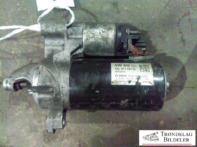Starter diesel til Audi Q5 2012-2017 (Type I, Fase 2) (BOSCH|03L911021G|0001139075|)