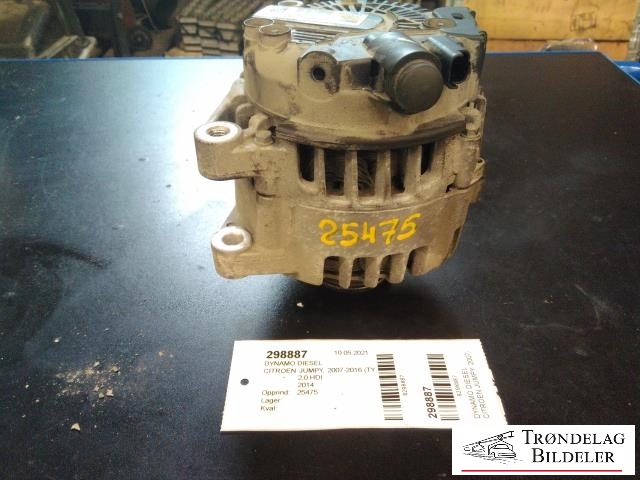 Dynamo diesel til Citroën Jumpy 2007-2016 (Type II) (VALEO|9803750980|2617908C|)
