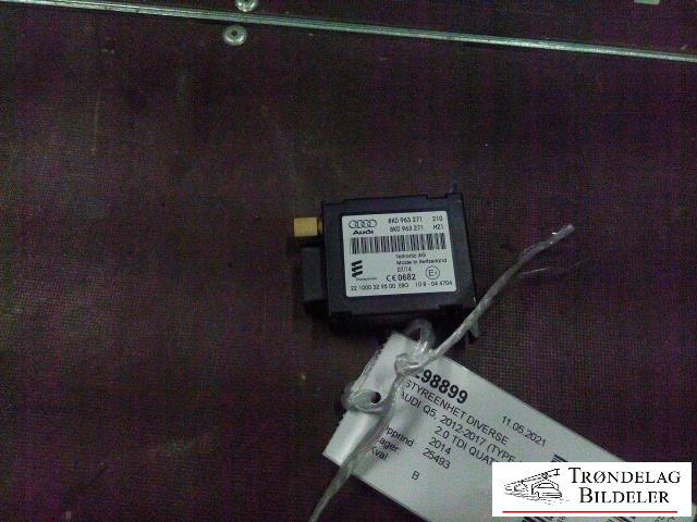 Styreenhet diverse til Audi Q5 2012-2017 (Type I, Fase 2) (TELTRONIC AG|8K0963271|)