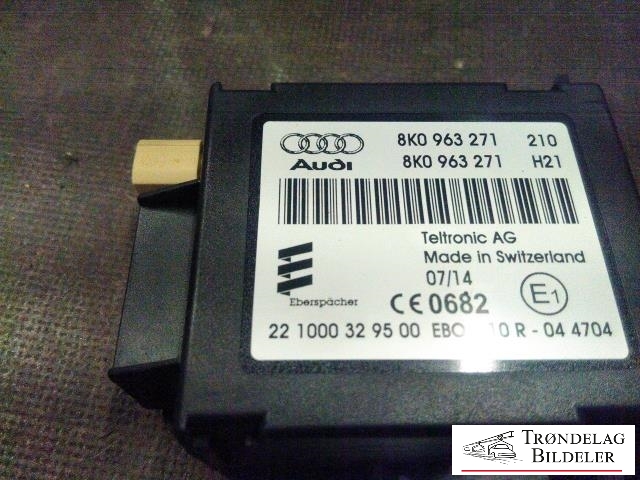 Styreenhet diverse til Audi Q5 2012-2017 (Type I, Fase 2) (TELTRONIC AG|8K0963271|)