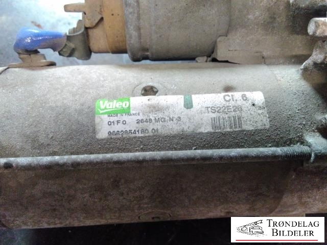 Starter diesel til Peugeot 5008 2010-2017 (Type I)  (VALEO|9662854180 01|)