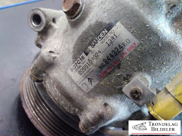 Aircondition kompressor til Peugeot 5008 2010-2017 (Type I)  (SANDEN|96 84432480|2055104024|)