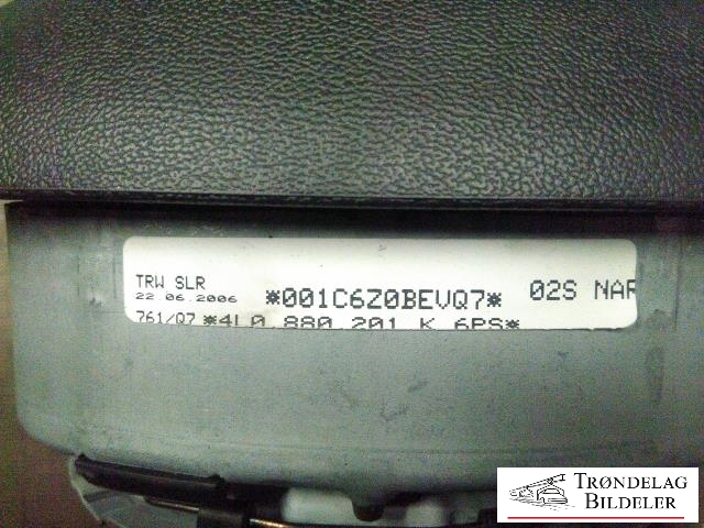 Airbag rattpute til Audi Q7 2006-2010 (Type I, Fase 1)  (4L0880201K|)