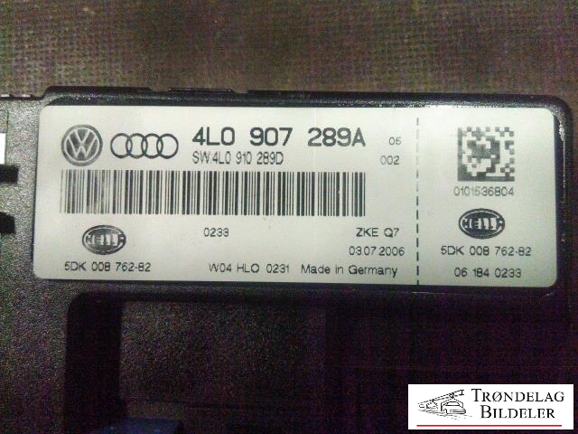 Styreenhet diverse til Audi Q7 2006-2010 (Type I, Fase 1)  (HELLA|4L0907289A|4L0910289D|)