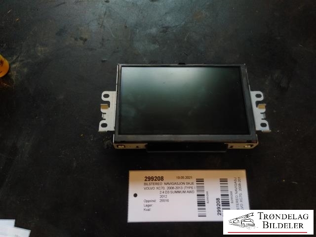 Bilstereo navigasjon skjerm til Volvo XC70 2008-2013 (Type II, Fase 1) (VOLVO|31350692|)