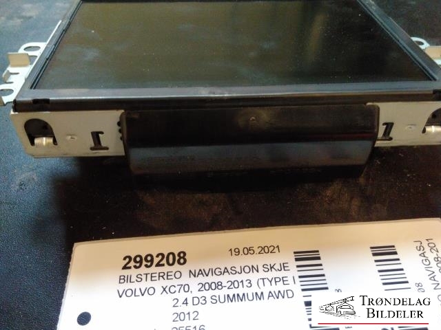 Bilstereo navigasjon skjerm til Volvo XC70 2008-2013 (Type II, Fase 1) (VOLVO|31350692|)