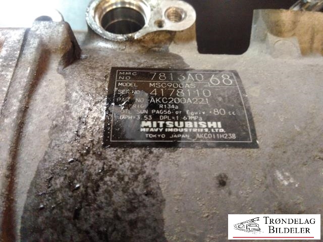 Aircondition kompressor til Mitsubishi Outlander 2007-2010 (Type II, Fase 1)  (7813A068|)