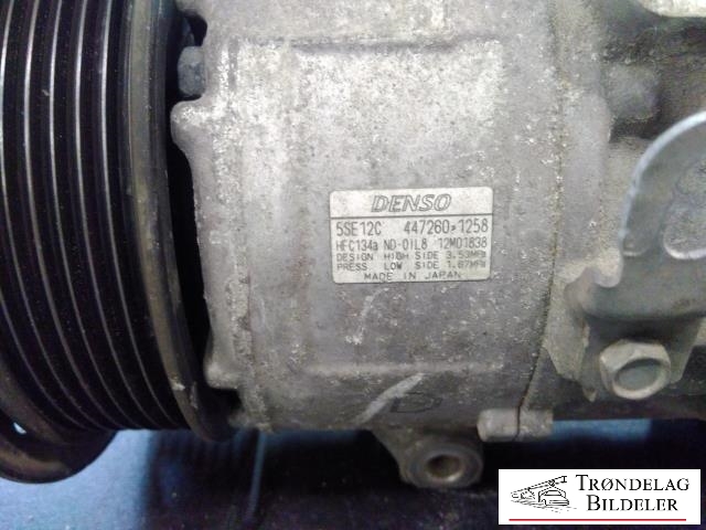 Aircondition kompressor til Toyota RAV4 2009-2013 (Type III, Fase 2)  (DENSO|88310-42250|)